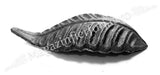 52.043.03 Frunza model LAUR turnata din OTEL cu H.115mm x L.42mm si grosime 4mm