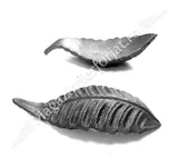 52.043.03 Frunza model LAUR turnata din OTEL cu H.115mm x L.42mm si grosime 4mm