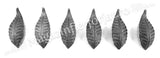 52.043.03 Frunza model LAUR turnata din OTEL cu H.115mm x L.42mm si grosime 4mm