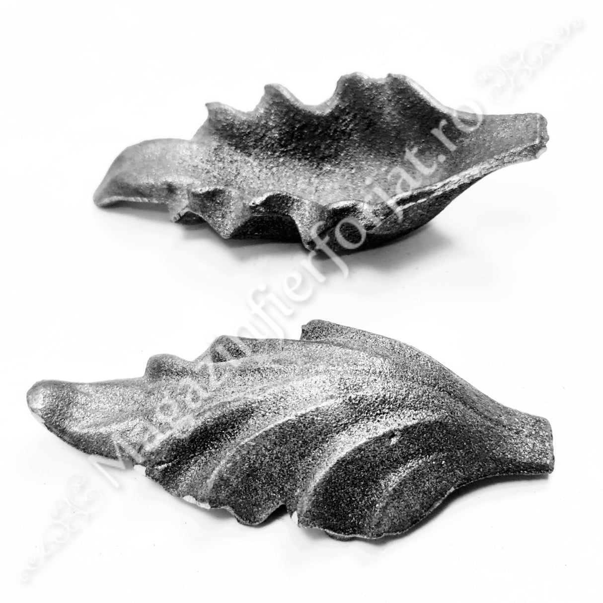 52.043 Frunza turnata din aliaj oțel-fontă cu H.115mm x L.50mm cu grosimea de 5mm