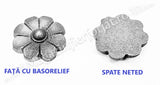 52.143 Floare turnata din aliaj oțel-fontă D.45mm cu 8 petale, grosime 4/10mm
