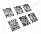 52.306 Floare dreptunghiulara turnata din aliaj oțel-fontă 85x70mm, grosime 8mm