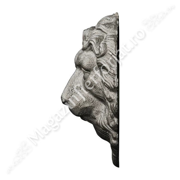 52.418 Ornament decorativ CAP LEU turnat din otel 138x107mm