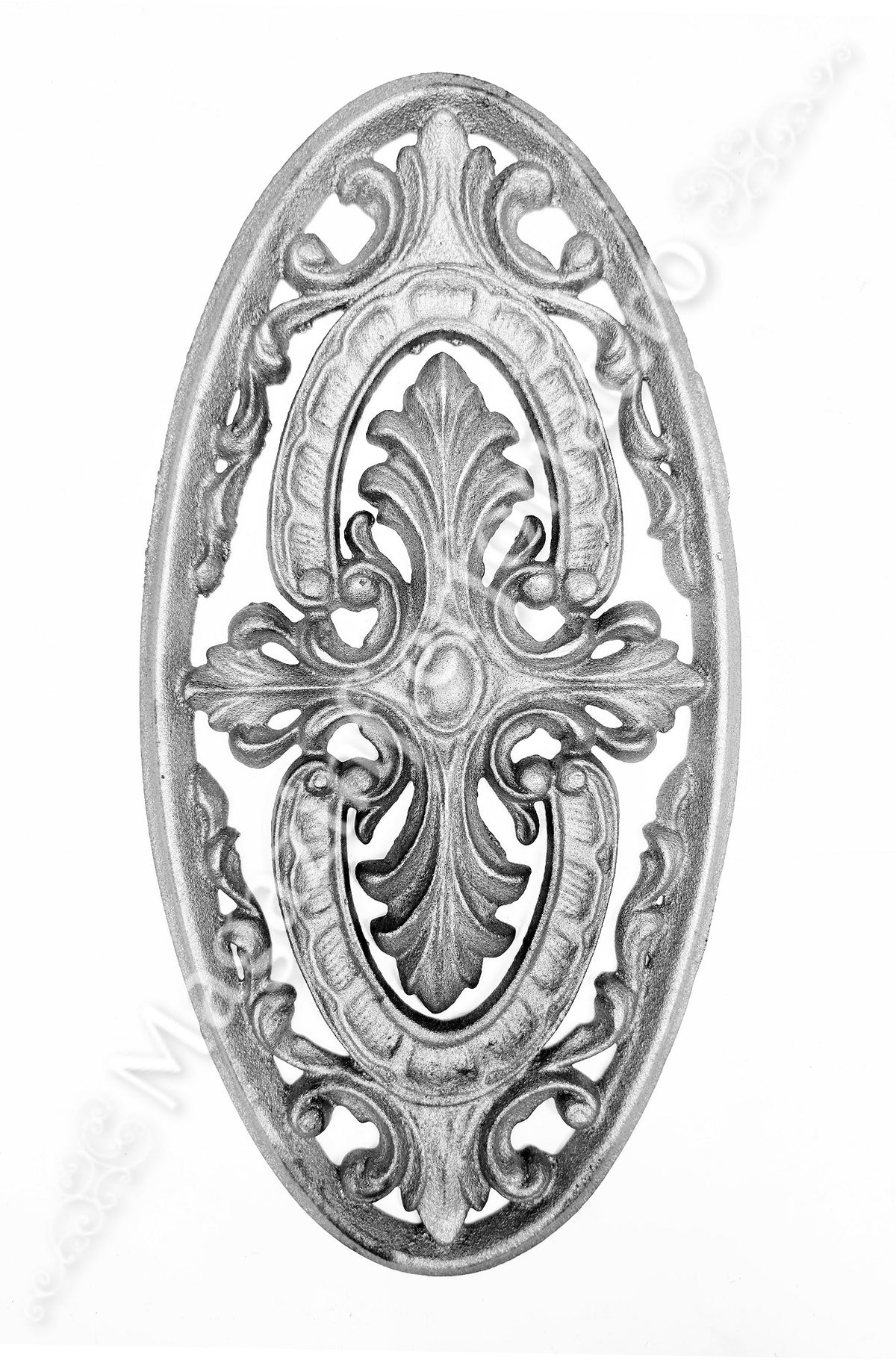 55.054.01 Medalion OVAL in stil Clasic-Baroc 325x160mm turnat din aliaj fier-fonta sudabil