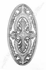 55.054.01 Medalion OVAL in stil Clasic-Baroc 325x160mm turnat din aliaj fier-fonta sudabil