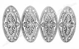 55.054.01 Medalion OVAL in stil Clasic-Baroc 325x160mm turnat din aliaj fier-fonta sudabil