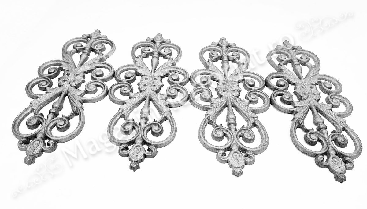 55.054.03 Medalion in stil BAROC 455x190mm turnat din aliaj fier-fonta sudabil