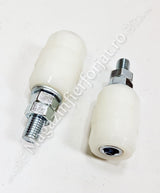 60.040.05W Rola de ghidaj din teflon alb D.40mm H.60mm pentru poarta culisanta