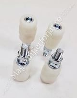 60.040.05W Rola de ghidaj din teflon alb D.40mm H.60mm pentru poarta culisanta