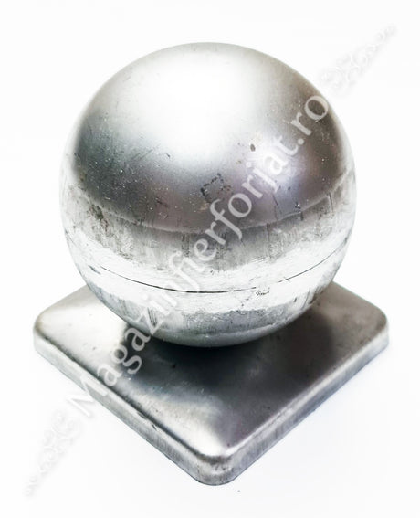 62.010.10 Capac pentru teava patrata de 100x100mm cu bila goala de D.100mm
