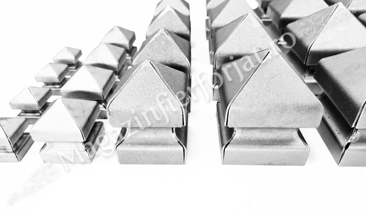 62.104 Capac PIRAMIDAL INALT - SUDAT PARTIAL cu 6 dimensiuni: 40x40mm / 60x60mm / 80x80mm / 100x100mm / 120x120mm / 150x150mm pentru stalpii de Gard sau Porti