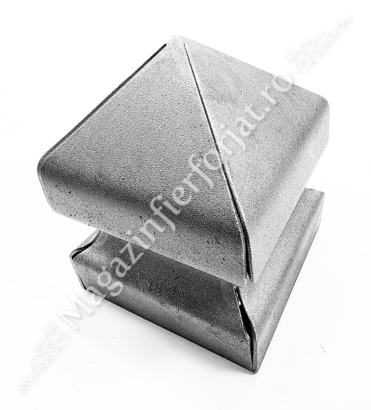 62.104 Capac PIRAMIDAL INALT - SUDAT PARTIAL cu 6 dimensiuni: 40x40mm / 60x60mm / 80x80mm / 100x100mm / 120x120mm / 150x150mm pentru stalpii de Gard sau Porti