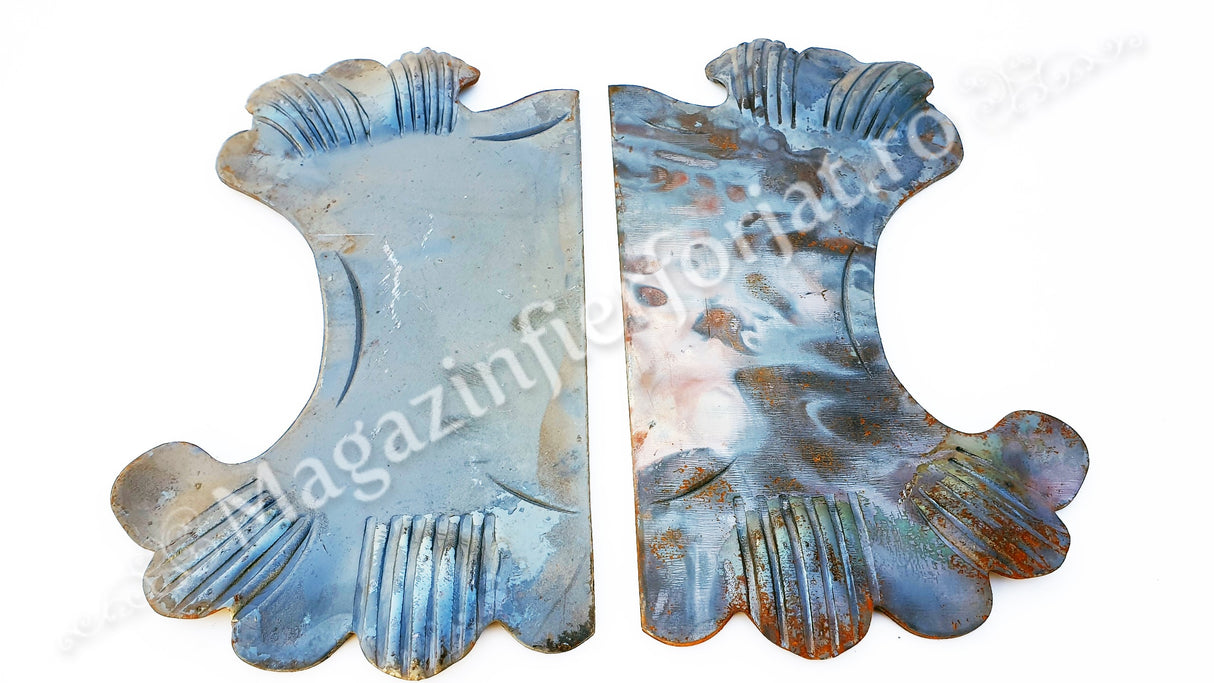 63.122 Placa de mascare pentru poarta 330x180mm din tabla forjata de 3mm pt. partea Dreapta