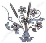 696/3 Panou floral forjat manual cu frunze si flori 400x430mm de la Arteferro Italia