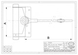 Închizător de usa/poarta cu ARC de revenire in 2 variante de marime 100/150mm IBFM Italia