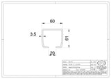 Sina de culisare profil C pentru POARTA CULISANTA AUTOPORTANTA de la IBFM Italia din kit-ul 2170/8