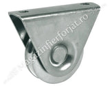Rola cu suport exterior pentru profil "V" D.100mm IBFM Italia 440KG greutatea maxima a portii
