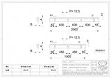 Cremaliera din otel zincata 30x12mm disponibila in 2 lungimi 1ML / 2ML cu suruburi si distantiere incluse IBFM Italia