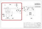 Pivot superior SUDABIL disponibil in 2 dimensiuni D.50mm / D.70mm cu rulment si gresor, IBFM Italia
