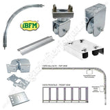 KIT de POARTA CULISANTA CURBATA / ARTICULATA IBFM Italia pentru Automatizare Frontala, cu 3 variante de deschideri 4ML / 5ML / 6ML