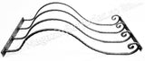 UNV60.3.4 Balustru balcon cu capatul forjat in forma de C de H.900mm din 12x12mm amprentat