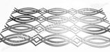 UNV94.17 Brâu decorativ din tabla debitata laser, model „FISH-LINE” 1000x120mm cu grosimea de 3mm