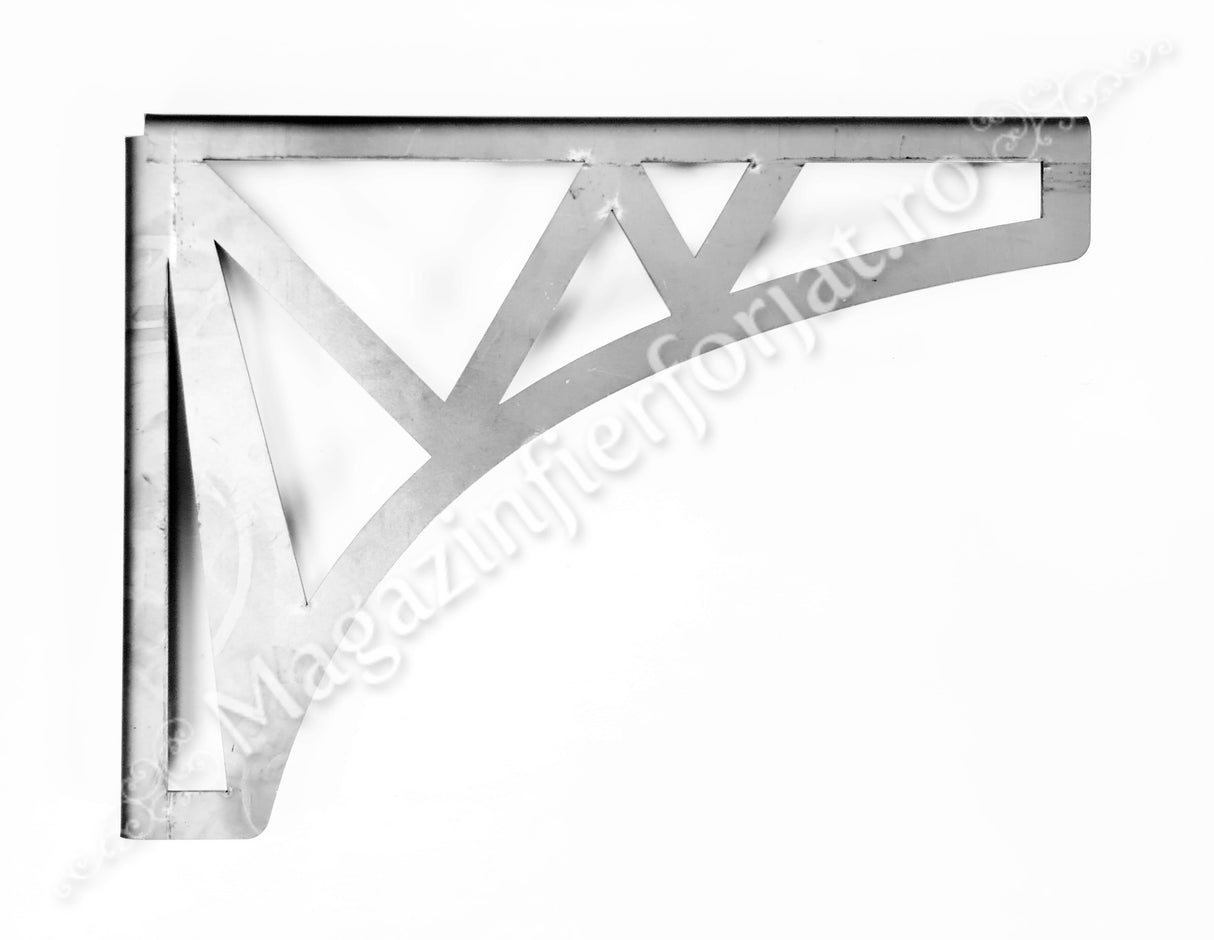 UNV94.25 Suport Raft model TRIUNGHIURI cu polita de 400mm din tabla de 3mm NEVOPSIT