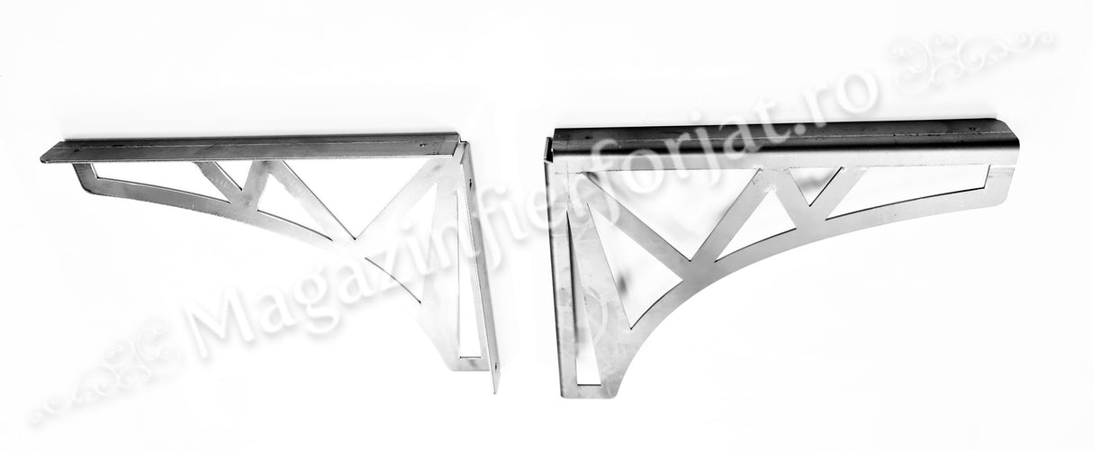 UNV94.25 Suport Raft model TRIUNGHIURI cu polita de 400mm din tabla de 3mm NEVOPSIT
