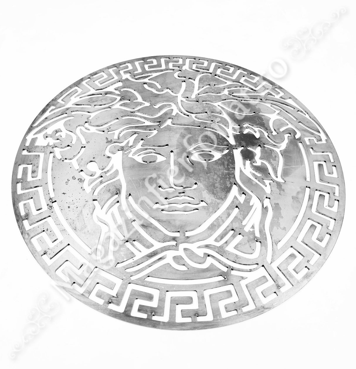 UNV94.27 Medalion decorativ din tabla debitata laser, model „CAP VERSACE MEDUSA-2” D.495mm cu grosimea de 3mm (Copy)