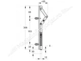 Zavor FAC de poarta batanta cu inchidere ascunsa H.306mm si tensionare reglabila