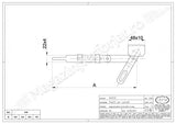 Zavor ASCUNS zincat sudabil cu H.350mm, IBFM Italia