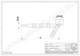 Zavor ASCUNS zincat sudabil cu H.500mm, pentru porti grele, IBFM Italia