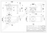 Pivot inferior APLICABIL REGLABIL D.50mm cu rulment si gresor, IBFM Italia