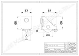 KIT poarta culisanta AUTOPORTANTA 2160/8 IBFM ITALIA, 300KG greutatea maxima a portii si o deschidere de maxim 4ML