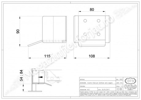 KIT poarta culisanta AUTOPORTANTA 2160/8 IBFM ITALIA, 300KG greutatea maxima a portii si o deschidere de maxim 4ML