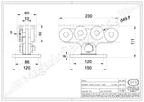 KIT poarta culisanta AUTOPORTANTA 2170/8 IBFM ITALIA, 600KG greutatea maxima a portii si o deschidere de maxim 8ML