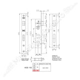 Broasca Kale de Exterior incastrabila in profil de min. 60mm, Interax 85mm, fara butuc