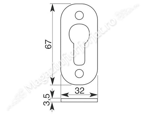 Maner singular pentru GRATII sau PERSIANE, din plastic dur de culoare neagra, include ornament butuc, IBFM Italia