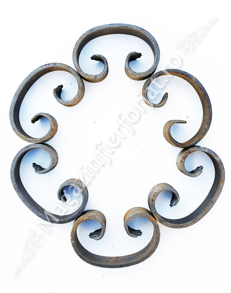 UNV40.16 Ornament C 105x65mm din platband 20x5mm neted