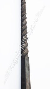UNV71.2 Stalp de balustrada cu H.1200mm din fier PLIN 30x30mm rasucit pe o portiune de 700mm
