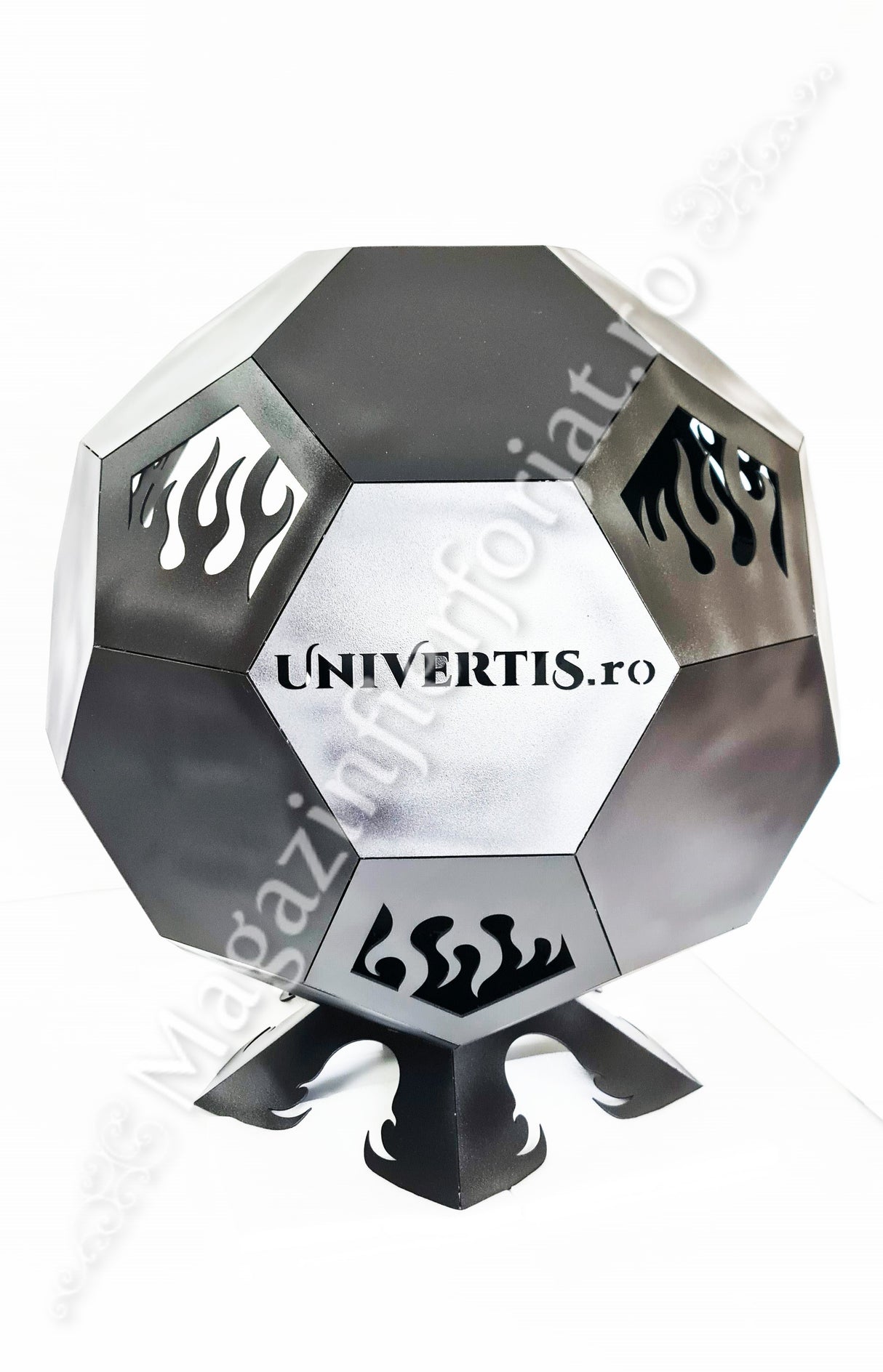 UNV94.13 VATRA de foc pentru gradina, H.800mm, model MINGE, din tabla 3mm cu logo Univertis